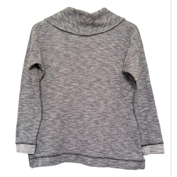 Women's Talbots Gray & White Cowl Neck Sweater MP - Picture 3 of 10